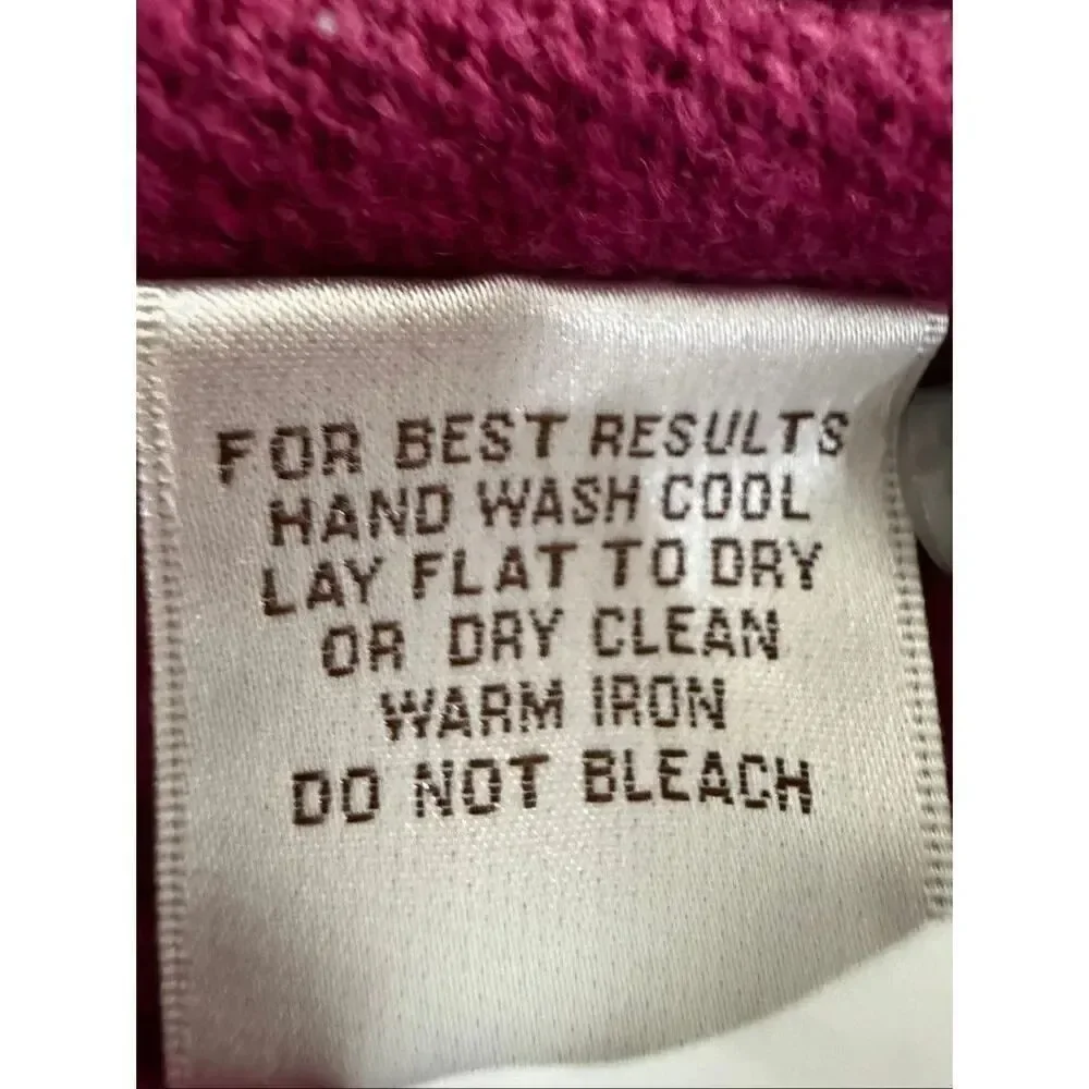 Peter Millar Crewneck Sweater Medium Pink Wool Cotton Blend MF13S80 Luxury Golf
